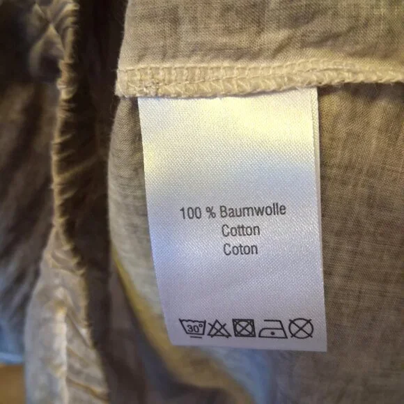 NWOT Monari Women’s Light Brown Ruffle Design Blouse Top ¾ Sleeve Summer Tops 10 - Picture 10 of 14